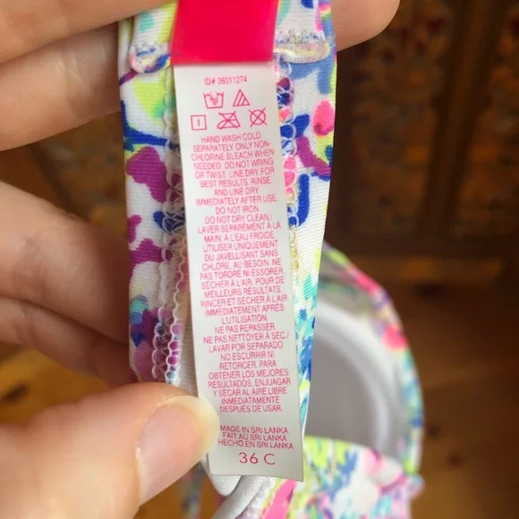 VS Ditsy Floral Print Bandeau Bikini Top - Picture 3 of 9